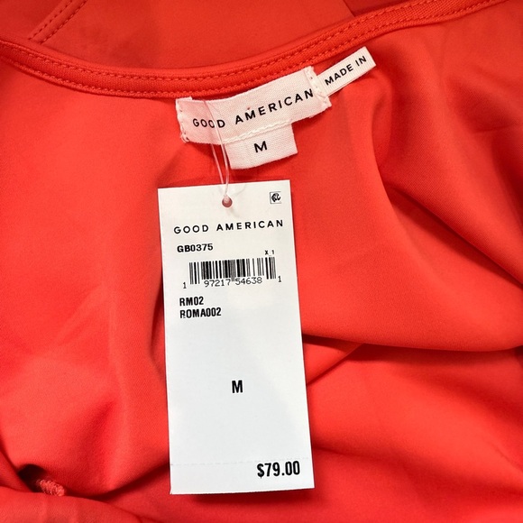 Good American Red/Orange Scuba Thong Tank Bodysuit (M) - Picture 6 of 7